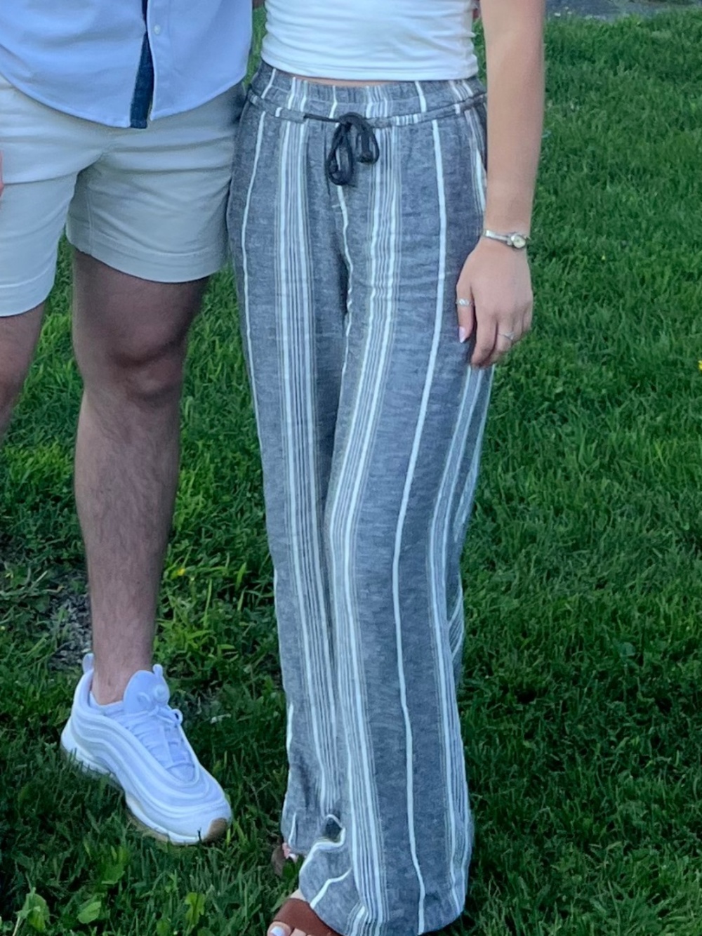 Striped Linen Pants